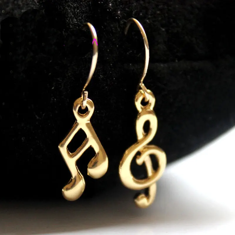 Серьги с символом музыки нестандартные серьги музыки|earrings music note|earrings fashionfashion