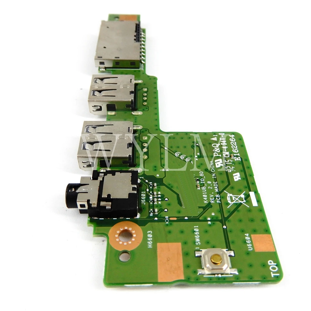 K401UB IO Плата REV2.0 для ASUS K401 K401U материнская плата ноутбука USB аудио sd карта |