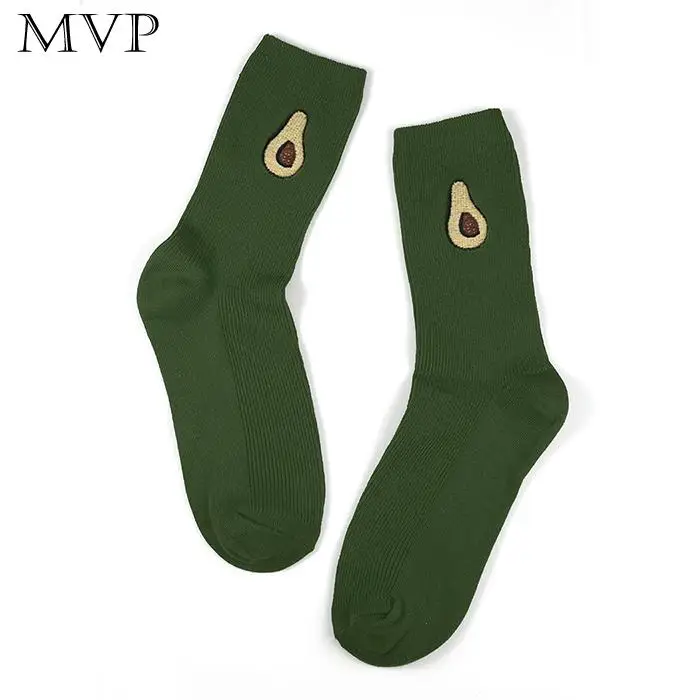 Женские нескользящие удобные повседневные носки до щиколотки с милым фруктовым