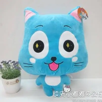 50 см аниме фигурки счастливые и Lulu животные Фея Хвост Плюшевые игрушки