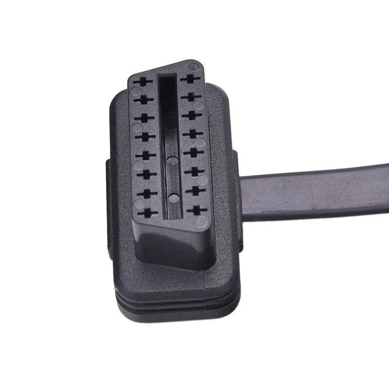 60 см плоский тонкий как лапша кабель OBD OBD2 OBDII 16 контактный разъем для мужчин и женщин диагностический инструмент ELM 327 удлинитель соединительный кабель