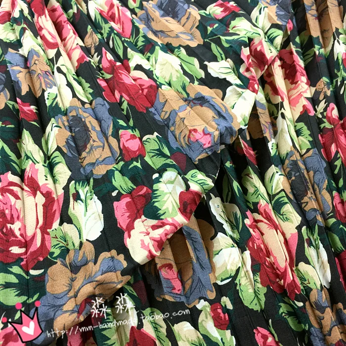 1 шт. блестящая ветровая ткань нижняя часть черной розы плиссированная складка