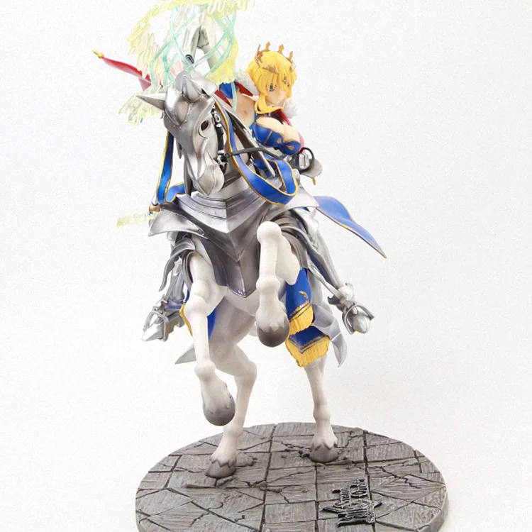 45 см аниме фигурка Altria Pendragon Fate Grand Order FGO Saber Lancer Horseback Gunman версия модели ПВХ украшения куклы новые