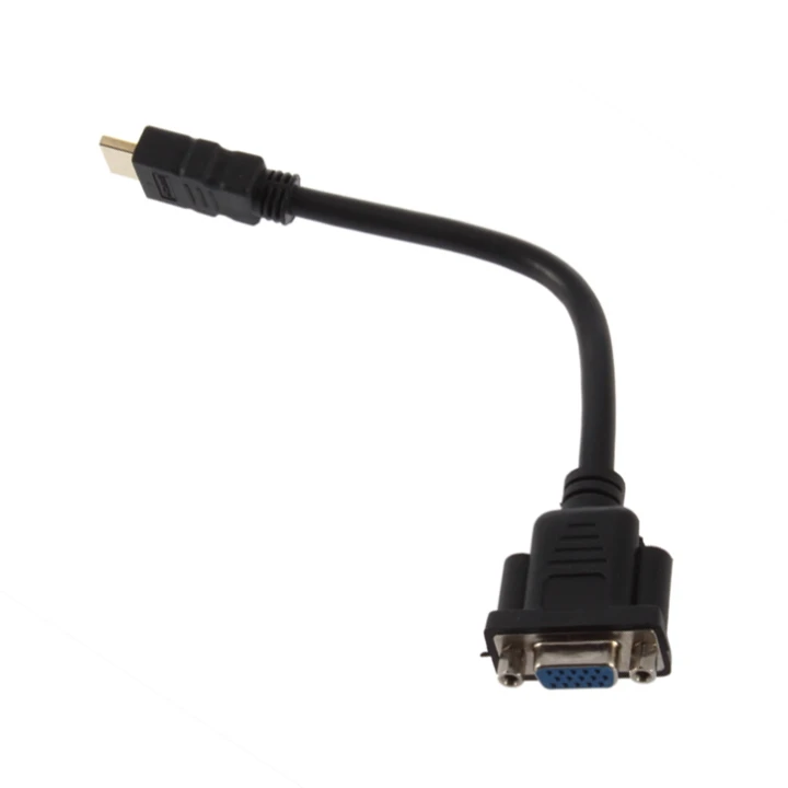 HDMI мужчин и женщин VGA D-SUB 15 булавки M/F Соединительный кабель адаптер конвертер 20 см