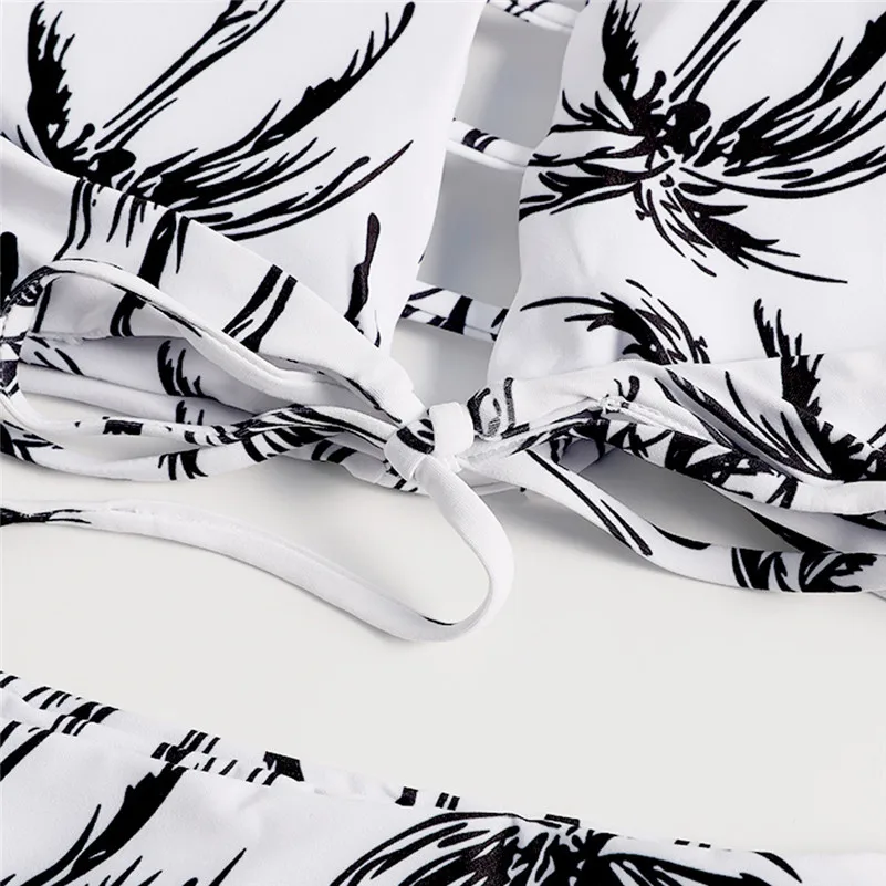 Бикини 2019 купальники женский милый бюстгальтер с мягкими чашечками и принтом