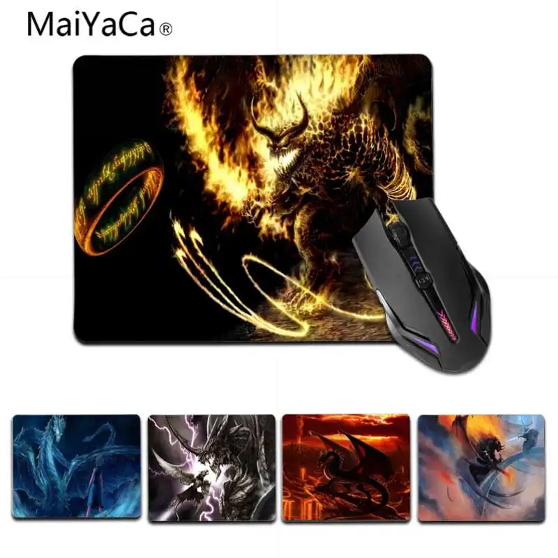 

Новинка 2018, коврик для мыши MaiYaCa для ноутбука с рожками злых драконов, размер 180x220 мм, 250x290 мм, маленький коврик для мыши