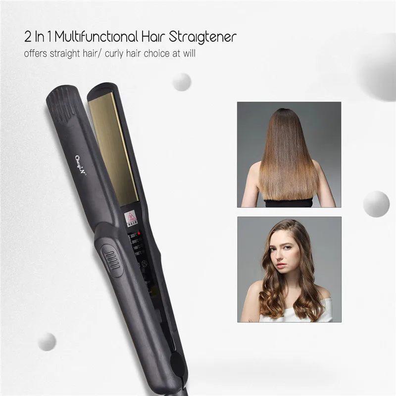 Профессиональное электрическое выпрямление железо алюминий щипцы для завивки