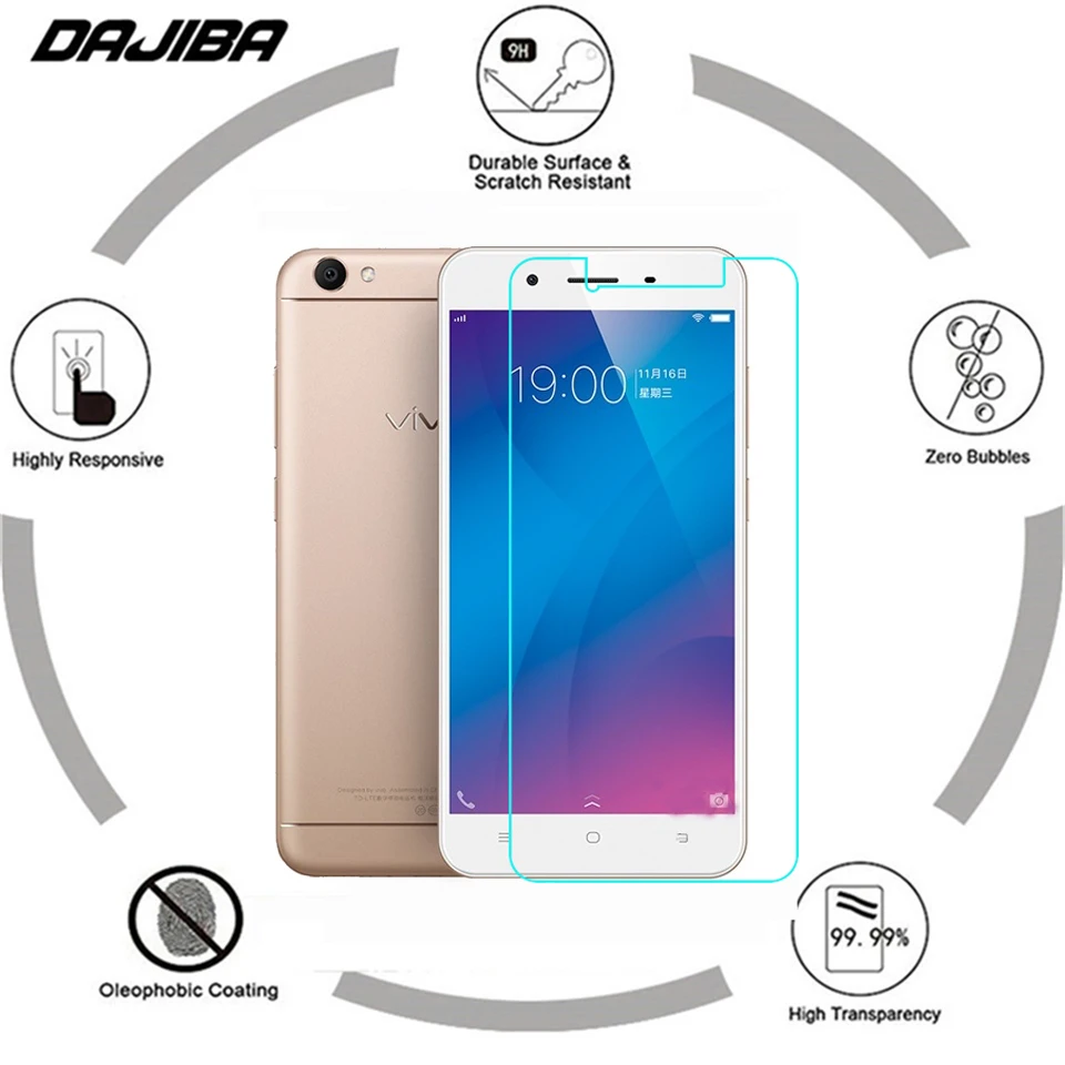 9H 2.5D Закаленное стекло для VIVO Y71 Y66 Y67 Y31 Y33 Y35 Y37 Y51 Y53 Y55 защитная пленка