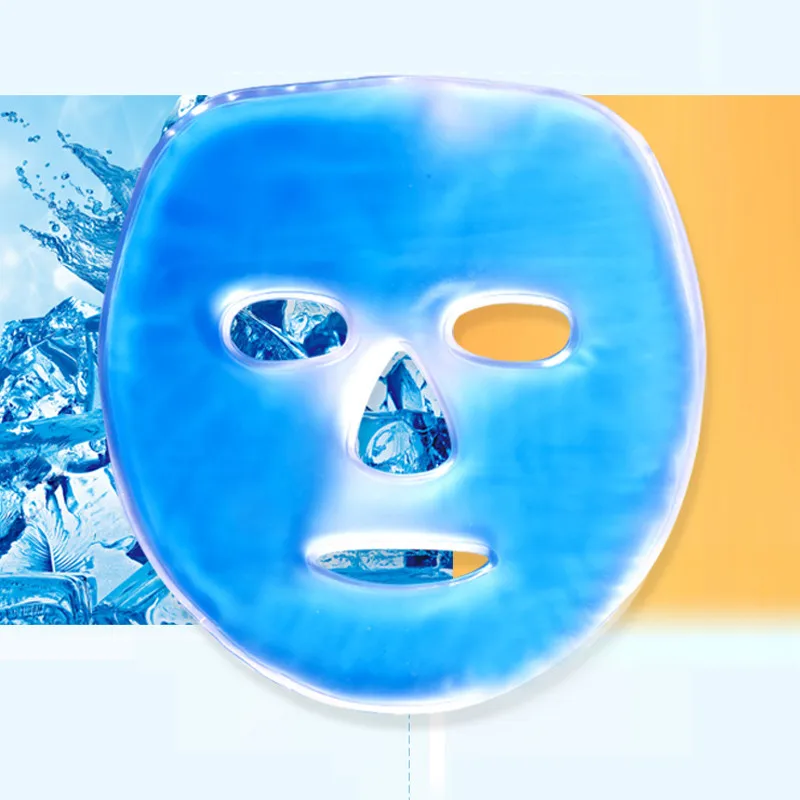 Cold Gel Face Mask Ice Compress Blue Full Cooling Anti-Fatigue Relief Pad With Pack Facial Care Tool Eye | Красота и здоровье