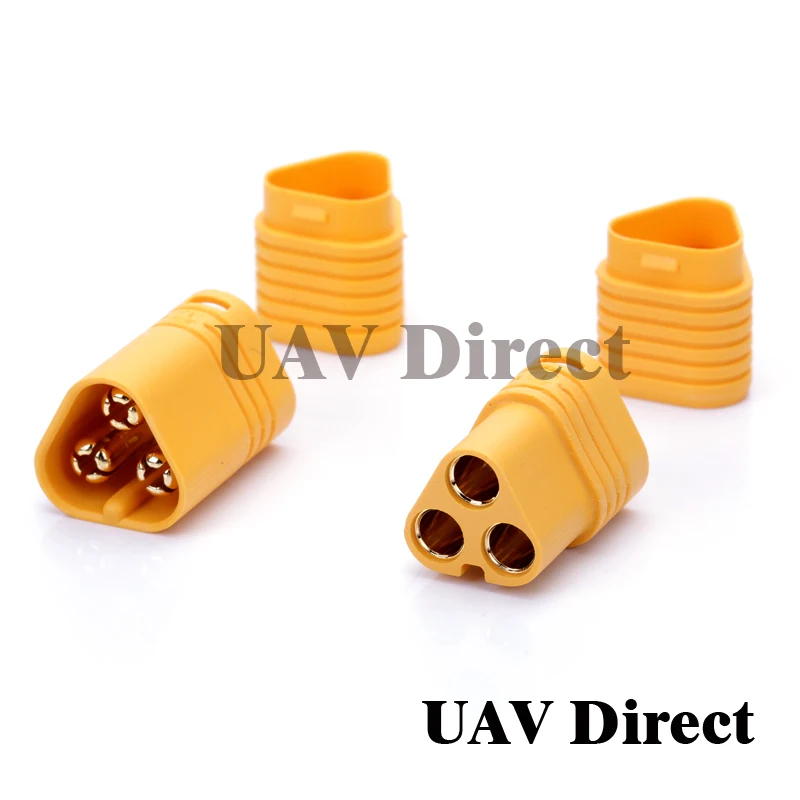 

Wholse AMASS MT60 3.5mm 3 pole Bullet Connector Plug Set For RC ESC to Motor