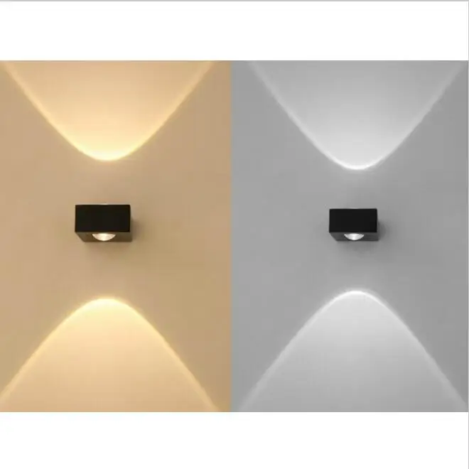 4 шт. боковое освещение вверх и вниз 6 Вт светодиодный настенный светильник