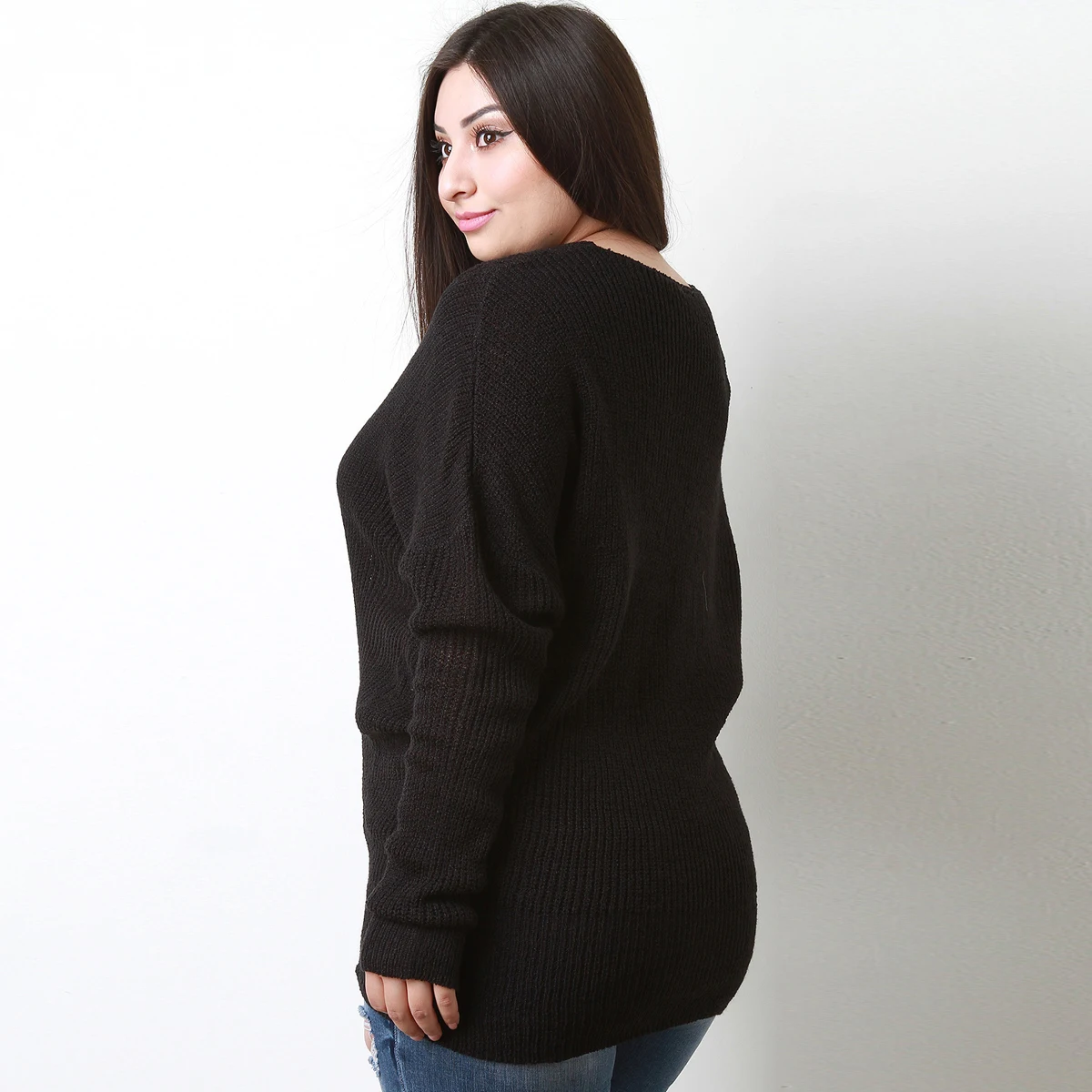 Kissmilk Plus Size Women Sweaters Intimates Large Hollow Out Female Clothing Big Casual Lady Pullovers 3XL to 6XL | Женская одежда