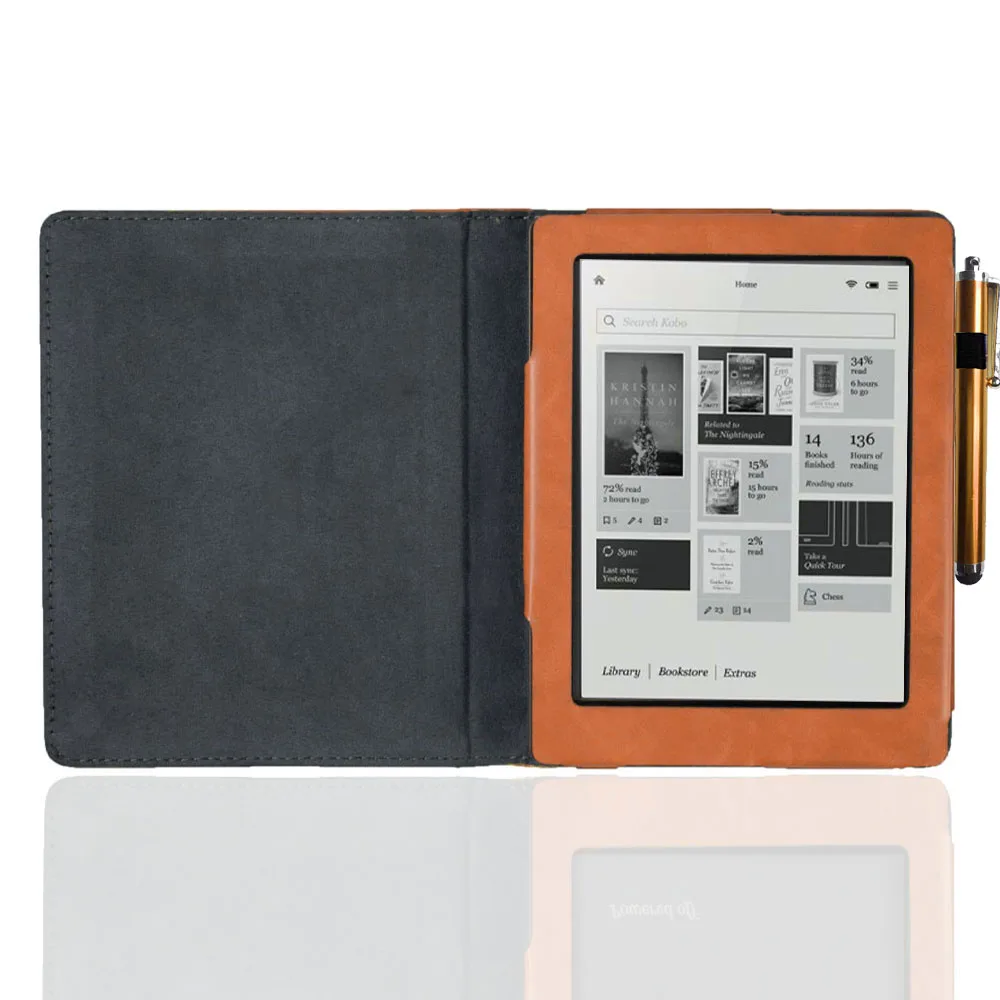 Высококачественный чехол книжка для Capa Kobo Aura N514 модель электронной книги с