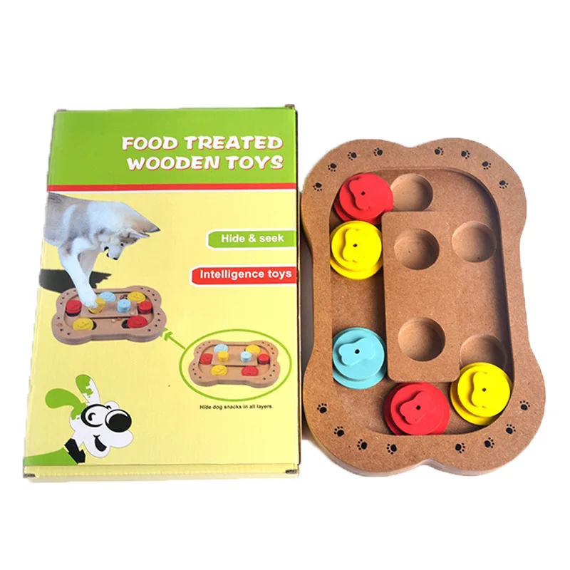 Игрушка головоломка для питомца собаки щенка с принтом в виде костяной лапы