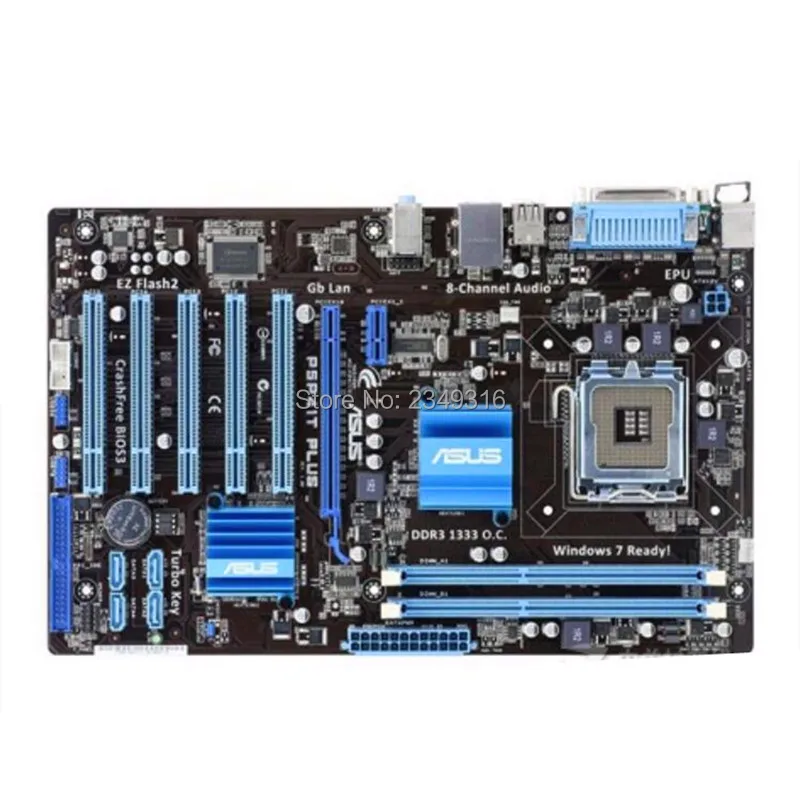 Б/у оригинальная материнская плата LGA 775 DDR3 G41 для ASUS P5P41T PLUS|Материнские платы| |