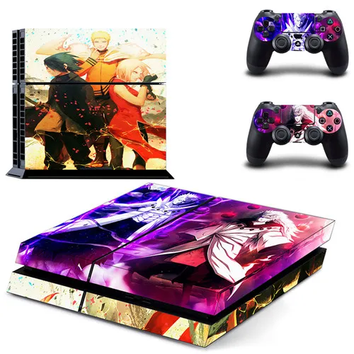 DPTM0804 Аниме Наруто наклейка для PS4 виниловая наклейка, стикер для консоли sony Playstation 4 и 2 контроллера наклейка для PS4 стикер - Цвет: DPTM0804