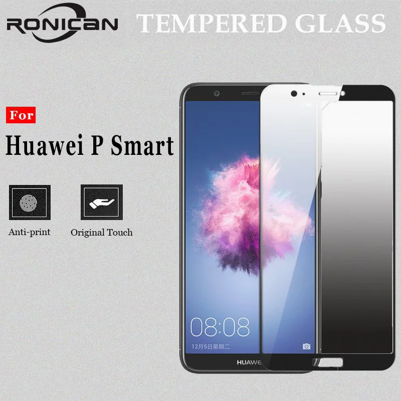 Закаленное стекло 9H с полным покрытием для Huawei P Smart Dual SIM защита экрана чехол PSmart