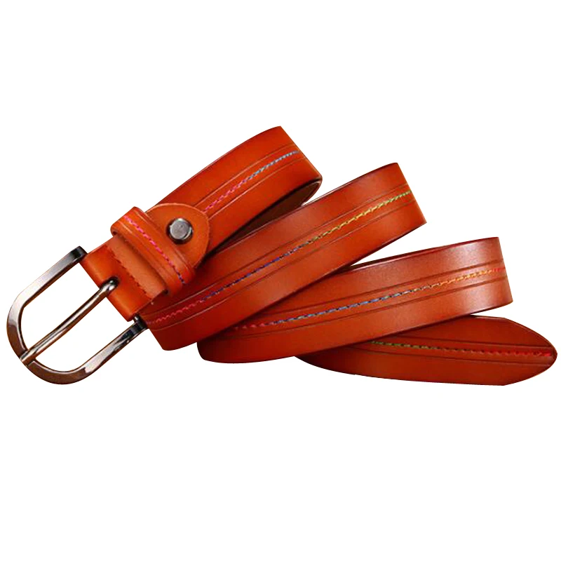 200 шт./лот Повседневное неподдельный кожаный пояс для Для женщин Модные принты