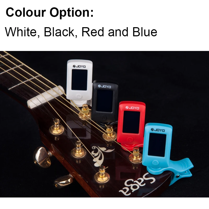 

JOYO Guitar Tuner for Guitarra ukulele Violin Bass Chromatic Digital LCD Clip on 360 Degree Rotatable sensitive Music Instrument