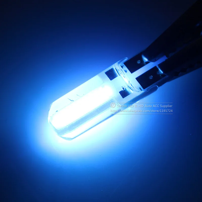 10 шт.; ; детское нижнее белье T10 168 194 COB 12 точек 80MA силиконовая оболочка W5W силиконовый чехол для телефона, автомобильный горизонтальный Клин Авто стояночного света автомобиля для укладки волос