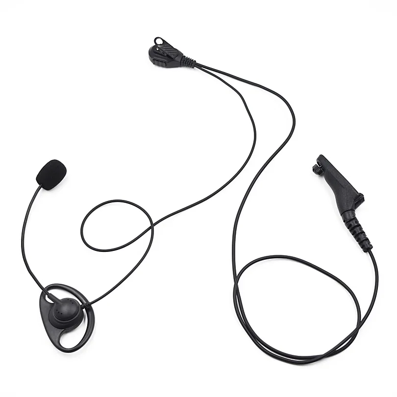 Наушники вкладыши с зажимом гарнитура Boom Mic PTT для Motorola APX1000 APX2000 APX6000 APX8000 XiR P8668