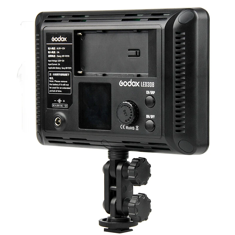Новый светодиодный светильник Godox 308C двухцветный с регулируемой яркостью 5500K/3300k