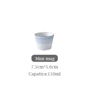 Mini Mug 1 шт. простой Керамика посуда набор фарфоровой посуды говядина тарелка для десертов рисовая чаша для супа, салата кружка креативный Настольный Декор ваза - Цвет: Mini Mug