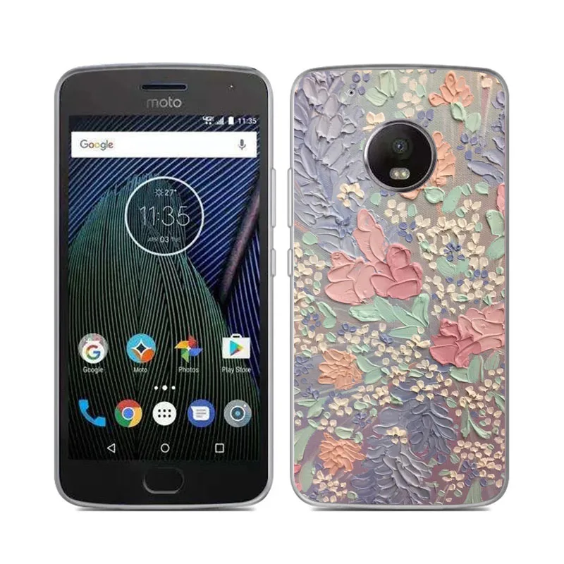 Для Motorola moto G5 чехол накладка на заднюю панель с 3D рельефная мягкая