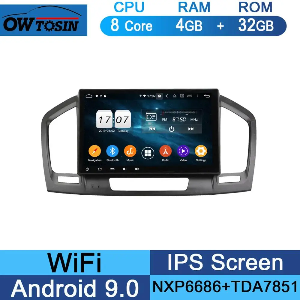 32G 10," 8 Core 4G+ 64G Android 9,0 Автомобильный DVD плеер для Opel Vauxhall Opel Insignia 2008 2009 2010 2011 2012 2013 gps Navi Радио попугай BT - Цвет: 32G