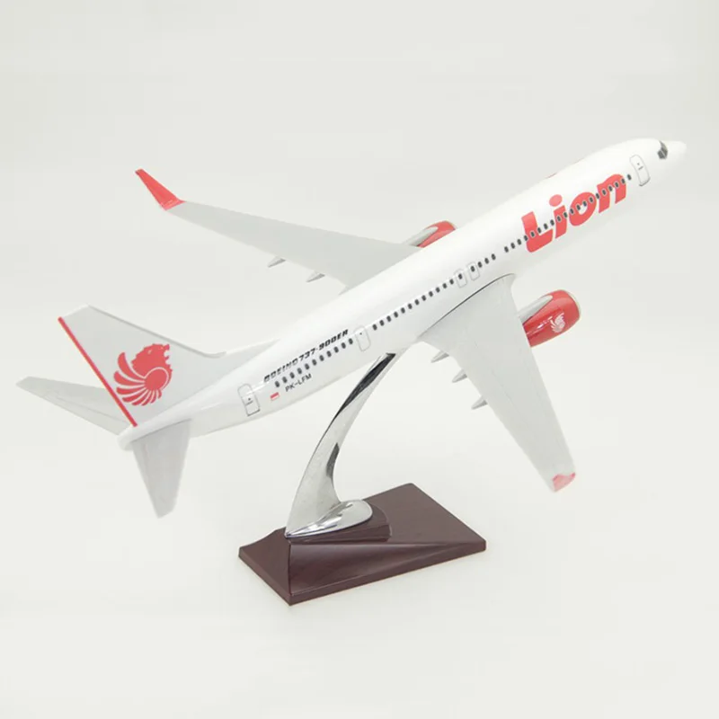1/100 масштабный самолет 40 см Boeing B737-900 Индонезия Лев воздушная линия модель игрушки