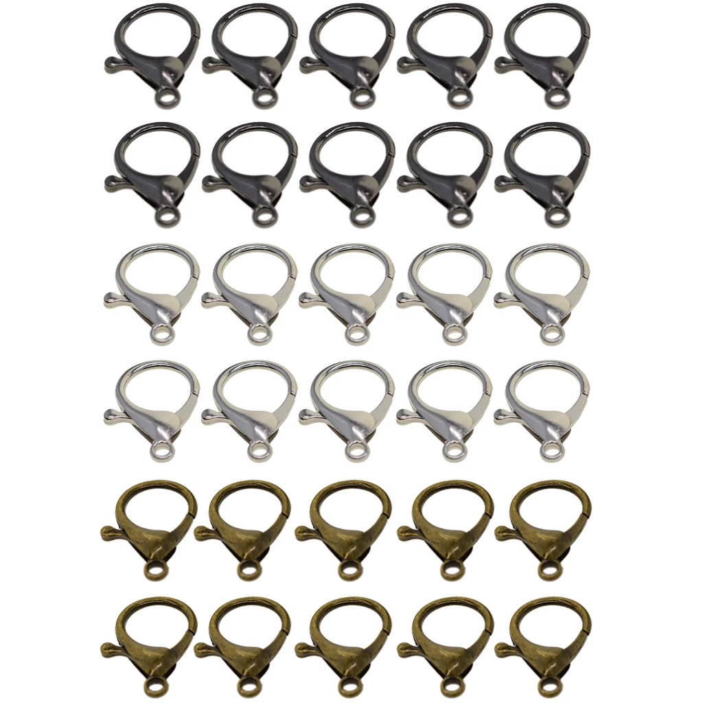 30 комплектов большая антикварная металлическая сумка карабины защелкивающиеся