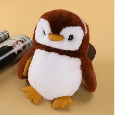 pink Wenjie brother penguin Детская сумка из искусственного меха, детские сумки через плечо, сумка-мессенджер, сумка на плечо с милым кроликом для девочки - Цвет: pink