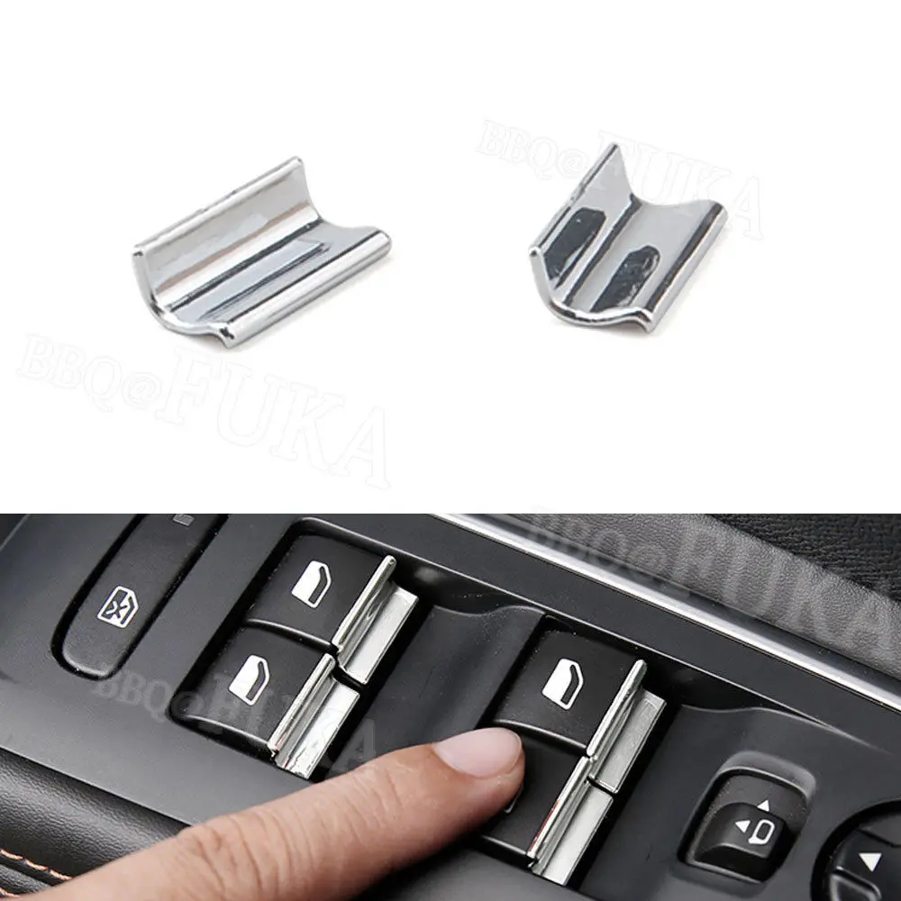 Для Peugeot 308 3008 2014 2015 2016 2017 2018 7 шт. Chrome двери окна лифт переключатель блесток отделка