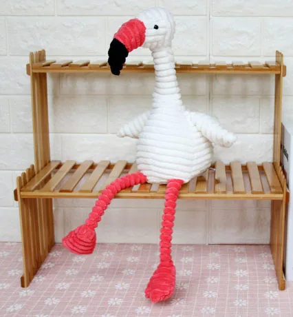 flamingos 50 см Новое поступление Фламинго плюшевая игрушка в полоску мягкая дикая птица детская игрушка Рождественский подарок без изменений - Цвет: flamingos