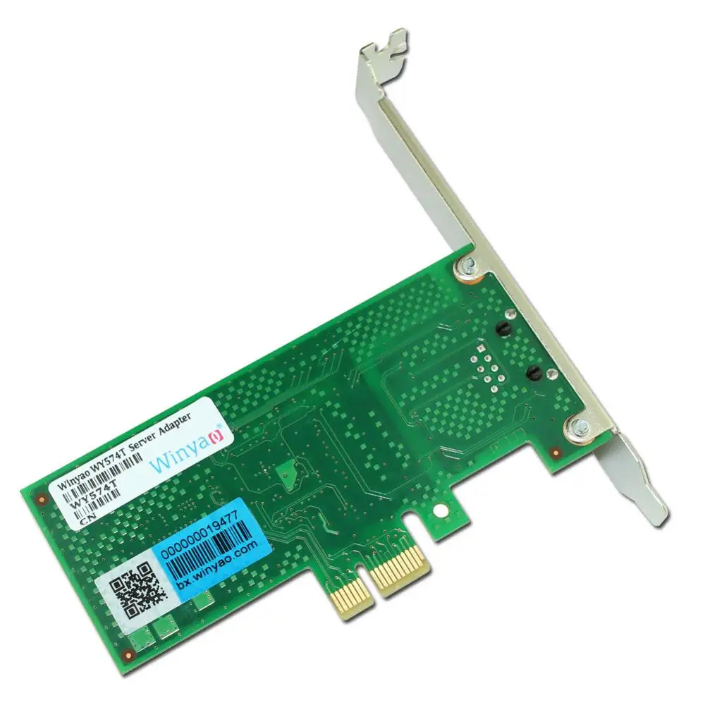 Winyao WY574T PCI-Express X1 10/100/1000 Мбит/с RJ45 Gigabit Ethernet сетевой карты серверный адаптер NIC для 82574 EXPI9301CT