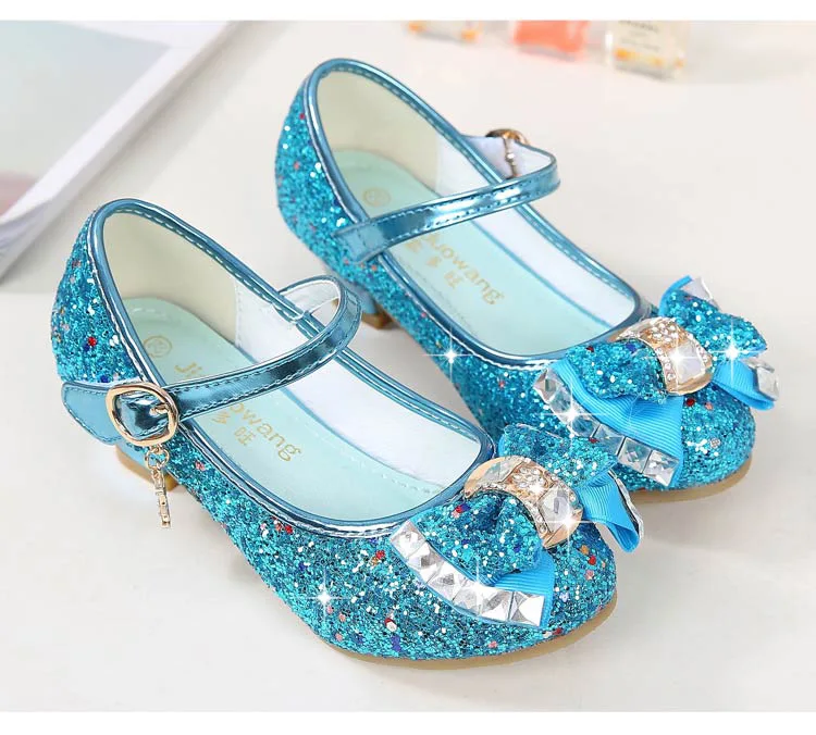

Summer Children girls Crystal bling shoes Girls princess High-heeled Shoes dance Shoes 7colors 26-38 116-8 GZX02
