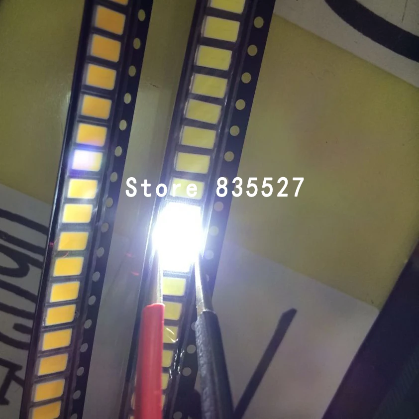 100 шт./лот светодиодные лампы 5730 5630 SMD 0 5 Вт 55 60лм натуральный белый/теплый