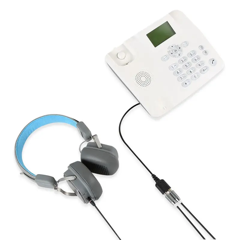 1 шт 25 см Dual 3 5 мм аудио разъём Женский Мужской RJ9 Подключите адаптер конвертер