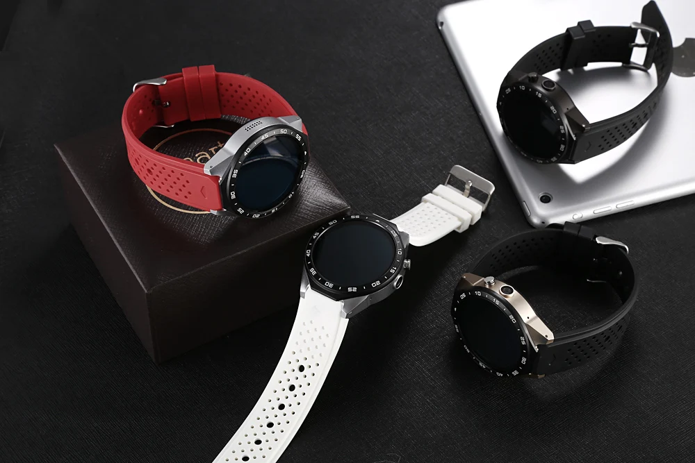 696 KingWear KW88 Android 5,1 1,39 ''экран 3g Smartwatch телефон MTK6580 512MB 4GB gps Шагомер Умные часы для мужчин
