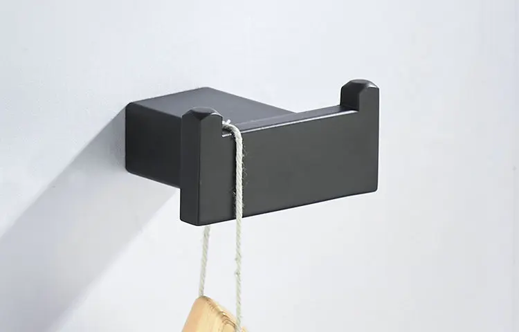 Amibronze, 304, нержавеющая сталь, аксессуары для ванной комнаты, черная краска, полотенце, бар, полотенце, кольцо, держатель для бумаги, ткань, крючок, аксессуар T100S