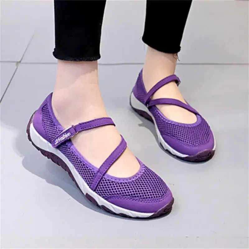 FragrantLily 2019 Spring Autumn New Women Flat Vulcanized Shoes For The Elderly Mesh Casual Woman Daily Dance TourismShoes | Обувь