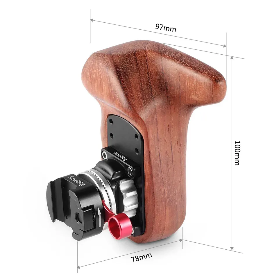SmallRig правая сторона деревянная ручка+ натовское Крепление зажим с Arri Rosette-2117
