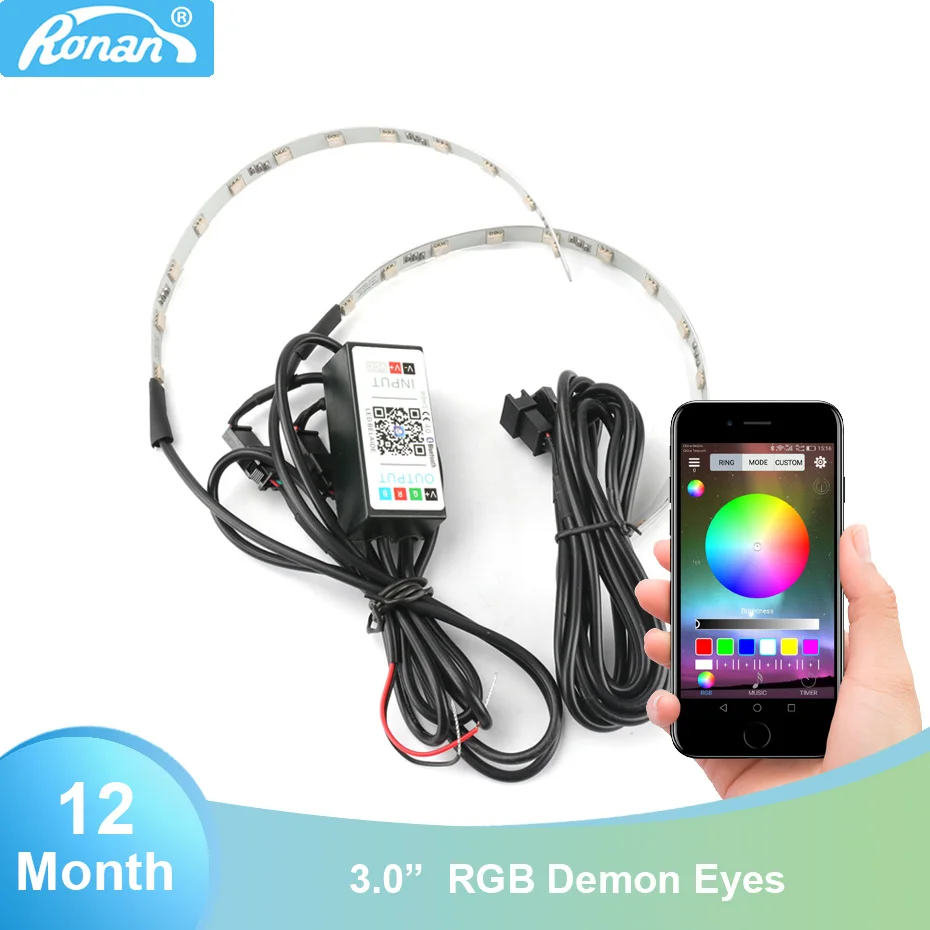 

Ronan 3,0 дюймов RGB демон глаза для объектива модернизации