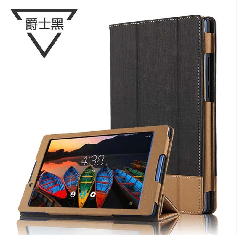 Чехол книжка из искусственной кожи для планшета Lenovo Tab3 8 0 дюйма|cover for lenovo tablet|cover