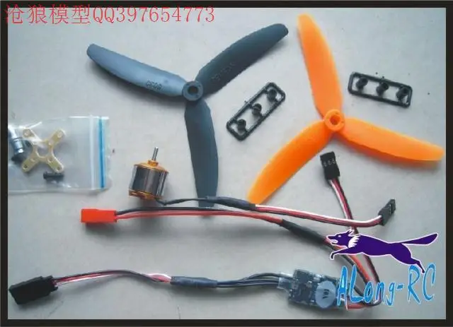 XXD1510 BRUSHLESS MOTOR +10A ESC +5030 3 blades SET/ for MINI airplane/rc model/war plane/MultiCopter MWC Quad airplane | Игрушки и