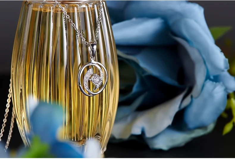 Ювелирные изделия, 0.3CT, подвеска с бриллиантом, 18 К, белое золото, для женщин, ожерелье, блестящий светильник, роскошный подарок для девочки, сертифицированные Уникальные Подвески