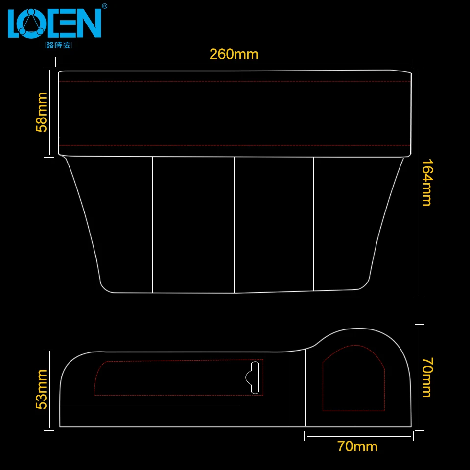 Органайзер для монет и сотовых телефонов LOEN 2 шт. с боковым зазором на переднее