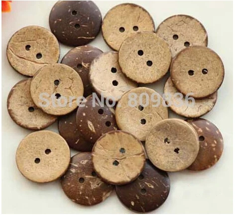50 шт./лот модные натуральная кокосовыми пуговицами аксессуары пришивания