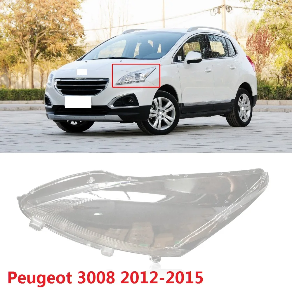 Capqx 1 шт. для peugeot 3008 2012- Передняя фара Крышка лампы абажур фара водонепроницаемый яркий Головной Свет Абажур оболочки