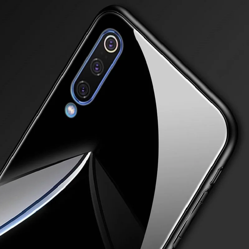 Glass Phone Case for Samsung Galaxy A50 A70 Luxury Tempered Mirror Magnet Ring Back Cover Cases For A30 Fundas | Мобильные телефоны